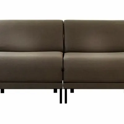 Fauteuils - Canapé lit Français 2 places Design BOSS DUO 140 SMALL sans accoudoirs : Coloris - Tissu / GRIS FONCé - Filo - Dark grey - LIKOOLIS