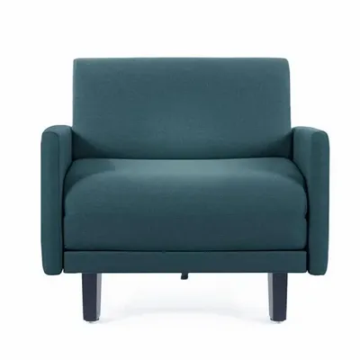 Fauteuils - Fauteuil lit Français 1 Place ROLLER 70 LARGE accoudoirs amovibles : Coloris - Tissu / VERT AQUAMA - Filo - Vert - LIKOOLIS