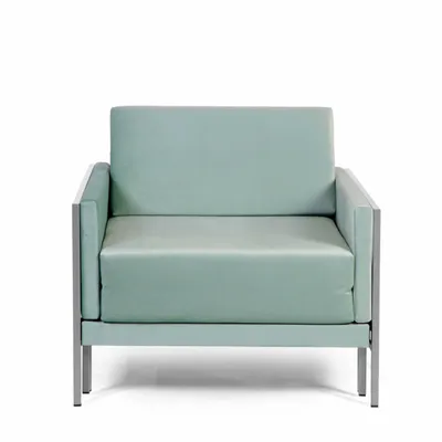 Armchairs - Square French Armchair Bed 80 x 80 in Fixed Armrest Fabrics: Colour - Fabric / DARK GREY - Filo - Dark grey - LIKOOLIS