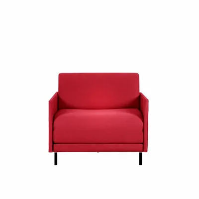 Fauteuils - Fauteuil lit Français 1 Place BOSS 70 MEDIUM accoudoirs amovibles : Coloris - Tissu / ROUGE - FIlo - Red - LIKOOLIS