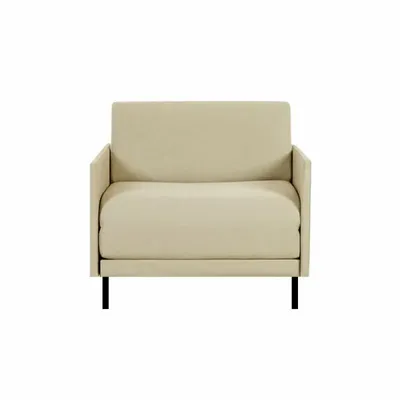 Fauteuils - Fauteuil lit Français 1 Place BOSS 80 MEDIUM accoudoirs amovibles : Coloris - Tissu / éCRU - Filo - Marfil - LIKOOLIS