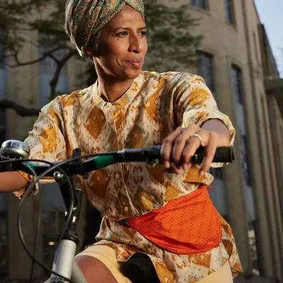 Bags and totes - Midi upcycled sari belt bag - I WAS A SARI