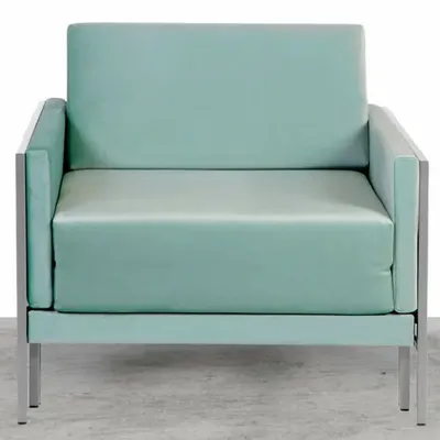 Armchairs - Square French Armchair Bed 80 x 80 in Fixed Armrest Fabrics: Colour - Fabric / DARK BROWN - Filo - Coffee - LIKOOLIS