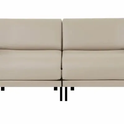 Fauteuils - Canapé lit Français 2 places BOSS DUO 140 LARGE accoudoirs amovibles : Coloris - CUIR - Blanc 010 - LIKOOLIS