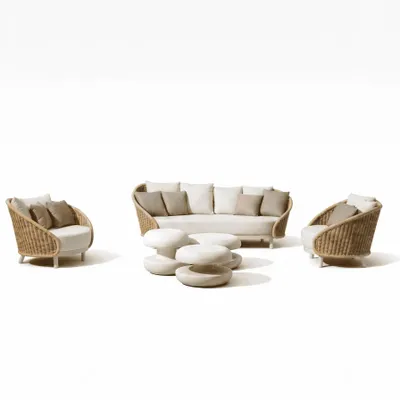 Lawn sofas   - Salon EVORA - EMPREINTE DU TEMPS