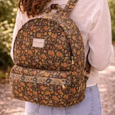 Bags and totes - Quilted backpack made from upcycled saris - I WAS A SARI