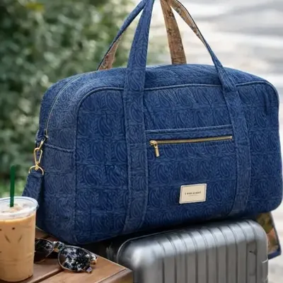 Sacs et cabas - Sac matelassé fabriqué à la main à partir de saris d'occasion - I WAS A SARI