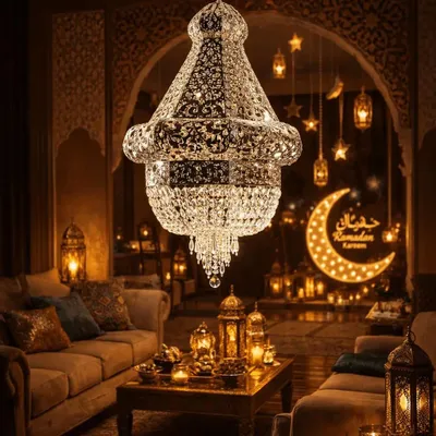 Suspensions - Chandelier style arabesque 0985 - CRISTALUX  LIGHTING DESIGN