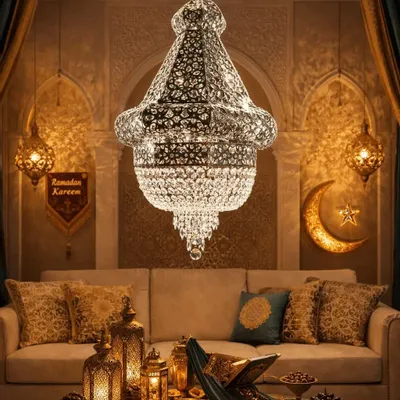 Suspensions - Chandelier style arabesque 0985 - CRISTALUX  LIGHTING DESIGN