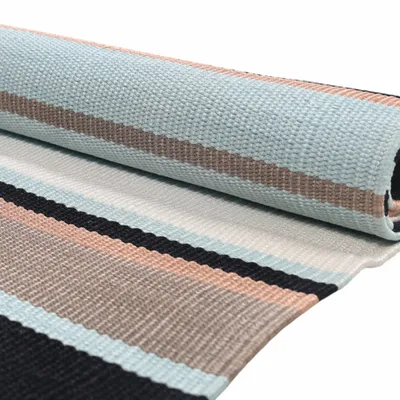 Contemporary carpets - Hand woven Polyester rug, Streak - Black/white - NUZRAT CARPET EMPORIOUM