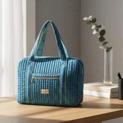 Bags and totes - Quilted laptop bag made from upcycled saris - I WAS A SARI