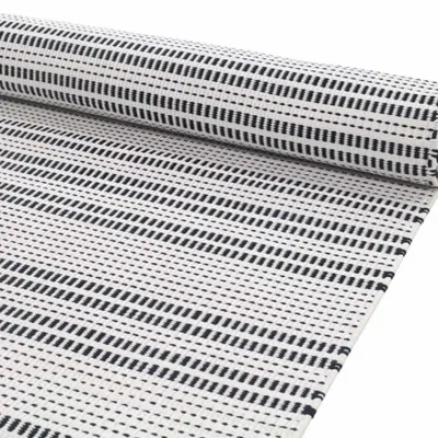 Contemporary carpets - Hand woven Polyester rug, Starlines - Black/white - NUZRAT CARPET EMPORIOUM