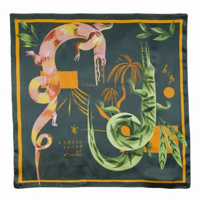 Foulards et écharpes - Jungle Dreams Foulard en soie | 90x90 cm - ELCIELA
