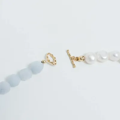 Jewelry - Chalcedony & Pearl Beaded Necklace - CÂPÂ JEWELRY