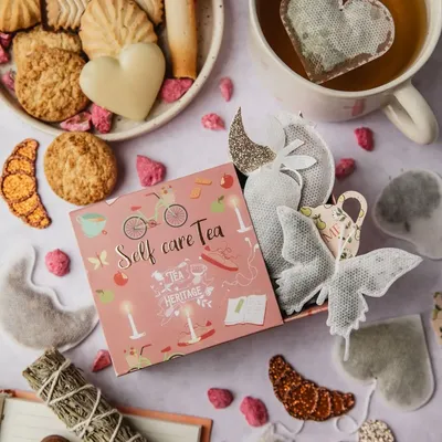 Café et thé - Coffret de Thé pour prendre soin de soi — 10 sachets aux Formes Cocoon - TEA HERITAGE