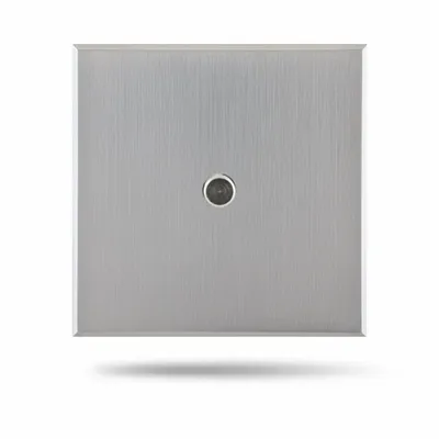 Objets de décoration - Trinity nickel brossé 1 Bouton rond poussoir 80x80 - 6IXTES
