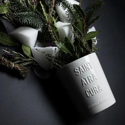 Cadeaux - Grande Bougie - Cannabis Laurier - SAINT ATRA CURA