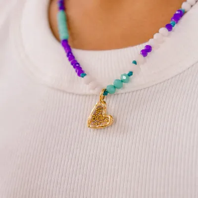 Jewelry - Heart Beaded Necklace - CÂPÂ JEWELRY