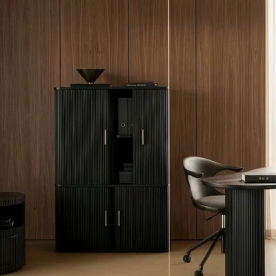 Mobilier et rangements pour bureau - Armoire de bureau Roller Max - ETHNICRAFT