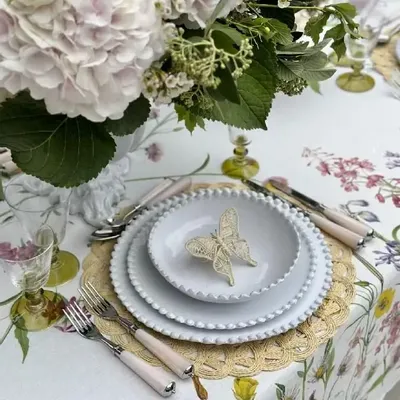 Linge de table textile - Notre nappe et nos serviettes de table en lin pour le mois de juin - SUMMERILL AND BISHOP