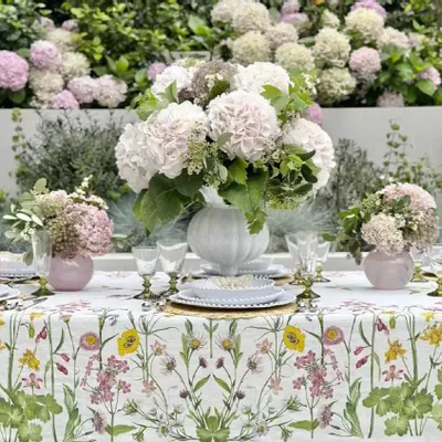 Linge de table textile - Notre nappe et nos serviettes de table en lin pour le mois de juin - SUMMERILL AND BISHOP