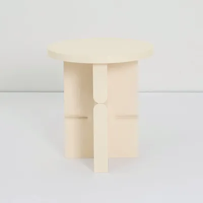 Bookshelves - Stool side table coloured wood noon - NOBODINOZ