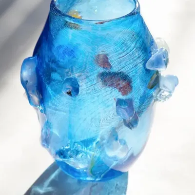 Vases - Collection de vases en verre «Between Water and Stone» - GALERIE SANA MOREAU