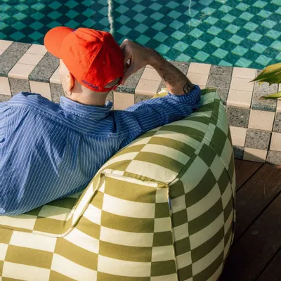 Lawn armchairs - Outdoor long beanbag - adult size - Matteo - NOBODINOZ