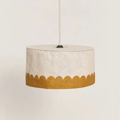 Abat-jours - Abat-jour pour suspension en lin français diam. 40 cm - Vibes - NOBODINOZ