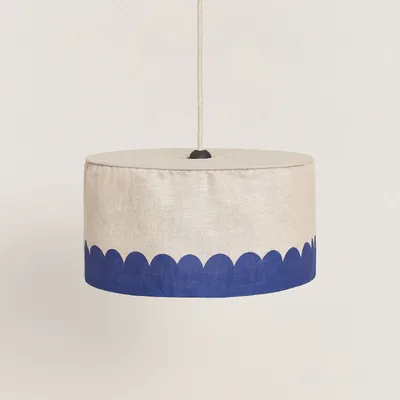 Abat-jours - Abat-jour pour suspension en lin français diam. 40 cm - Vibes - NOBODINOZ