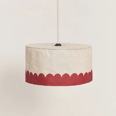 Abat-jours - Abat-jour pour suspension en lin français diam. 40 cm - Vibes - NOBODINOZ