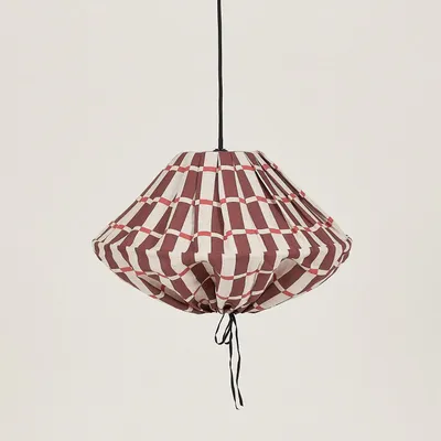 Abat-jours - Abat-jour pour suspension en lin français diam. 50cm Yumi - NOBODINOZ