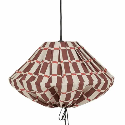 Abat-jours - Abat-jour pour suspension en lin français diam. 50cm Yumi - NOBODINOZ