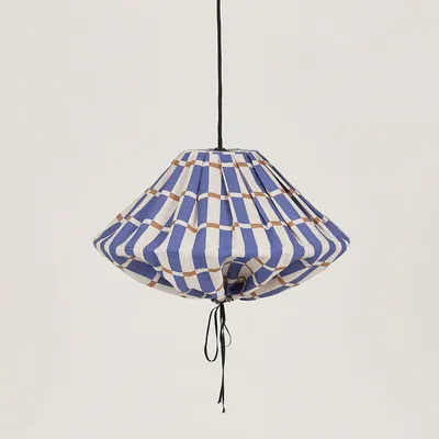 Abat-jours - Abat-jour pour suspension en lin français diam. 50cm Yumi - NOBODINOZ