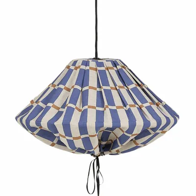 Abat-jours - Abat-jour pour suspension en lin français diam. 50cm Yumi - NOBODINOZ