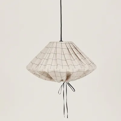 Abat-jours - Abat-jour pour suspension en lin français diam. 50cm Yumi - NOBODINOZ