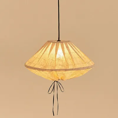 Abat-jours - Abat-jour pour suspension en lin français diam. 50cm Yumi - NOBODINOZ