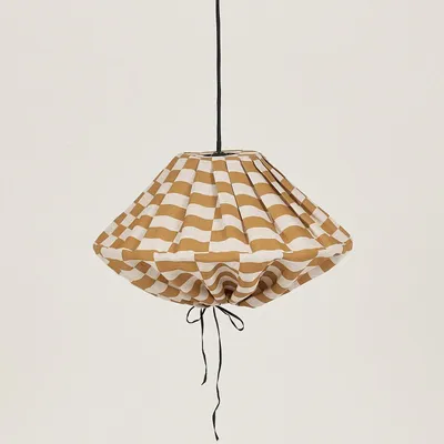 Abat-jours - Abat-jour pour suspension en lin français diam. 50cm Yumi - NOBODINOZ