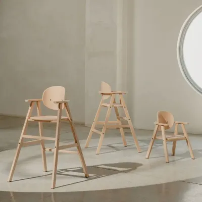 Tables et chaises pour enfant - Chaise haute évolutive 3 en 1 Growing Green - NOBODINOZ