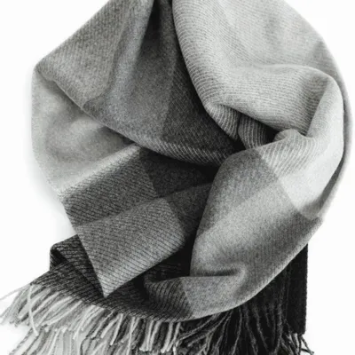 Objets design - Plaid en alpaga gris neutre - PUEBLO