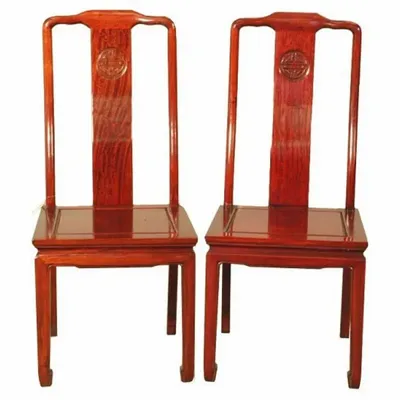 Chairs - Unique pair of old Chinese horseshoe chairs - PAGODA INTERNATIONAL