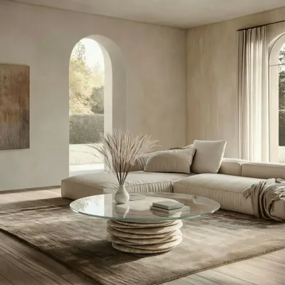 Lawn tables - Stonissime - Coffee Tables - Glass - 70X70X44 cm - STONE VALLEY