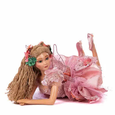 Autres décorations de Noël - LILY POND LYING PETAL FAIRY W/BOX TT PNK 46CM - GOODWILL M&G