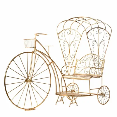 Other Christmas decorations - MET.HOODED TRICYCLE TT GLD 322CM - GOODWILL M&G