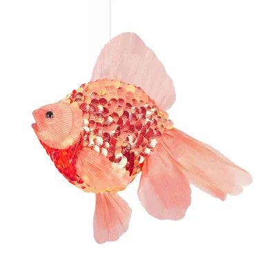 Autres décorations de Noël - FABR.SEQ.GOLD FISH ORN OR 35CM - GOODWILL M&G