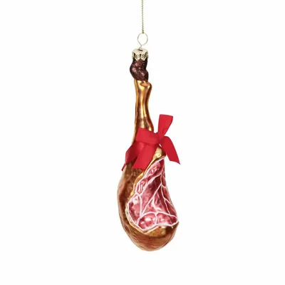 Other Christmas decorations - GLSS XMAS HAM ORN BRWN/RD 14CM - GOODWILL M&G