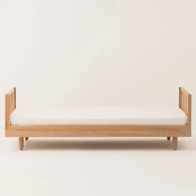 Beds - Oak wood single bed Pure - NOBODINOZ