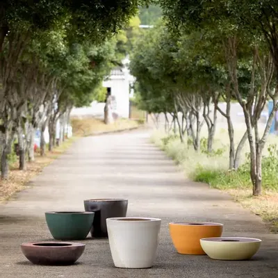 Flower pots - Disc Planters - WL CERAMICS