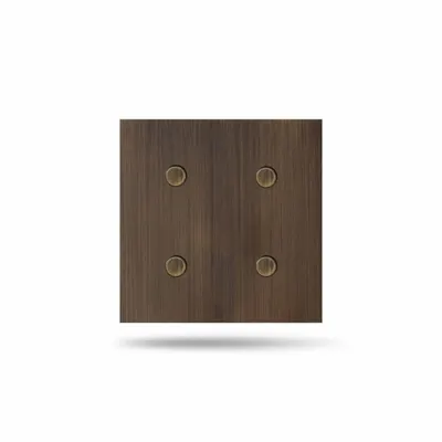 Objets de décoration - Trinity bronze médaille moyen 4 Boutons ronds poussoirs 80x80 - 6IXTES