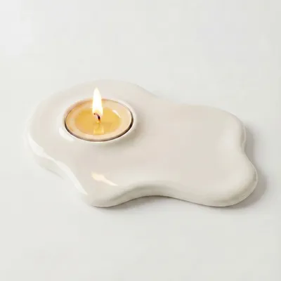 Bougeoirs et photophores  - ALCHEMY Photophore – Blanc Lacté - BIBAH